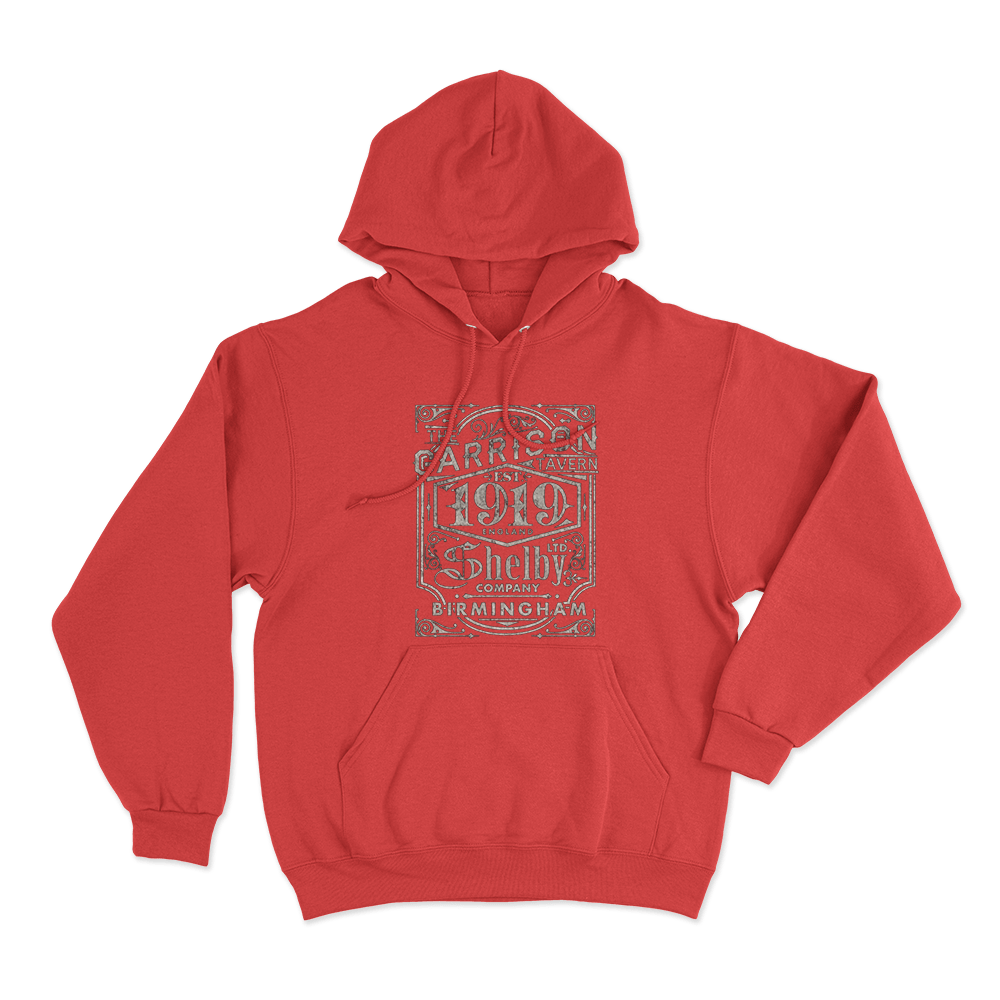 Peaky Blinders Garrison Pub Unisex Hoodie Red Peaky Blinders Garrison Pub Unisex Hoodie Red