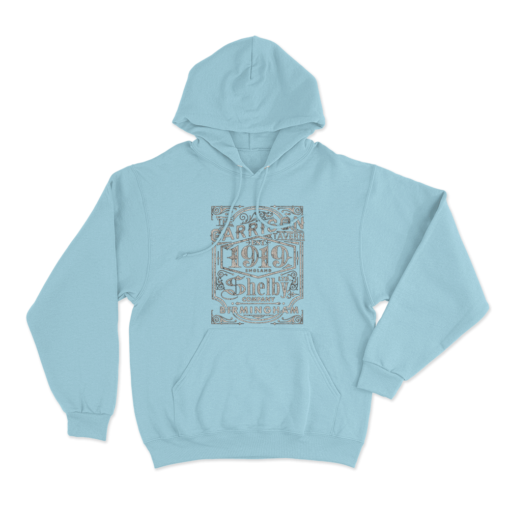 Peaky Blinders Garrison Pub Unisex Hoodie Sky Blue Peaky Blinders Garrison Pub Unisex Hoodie Sky Blue