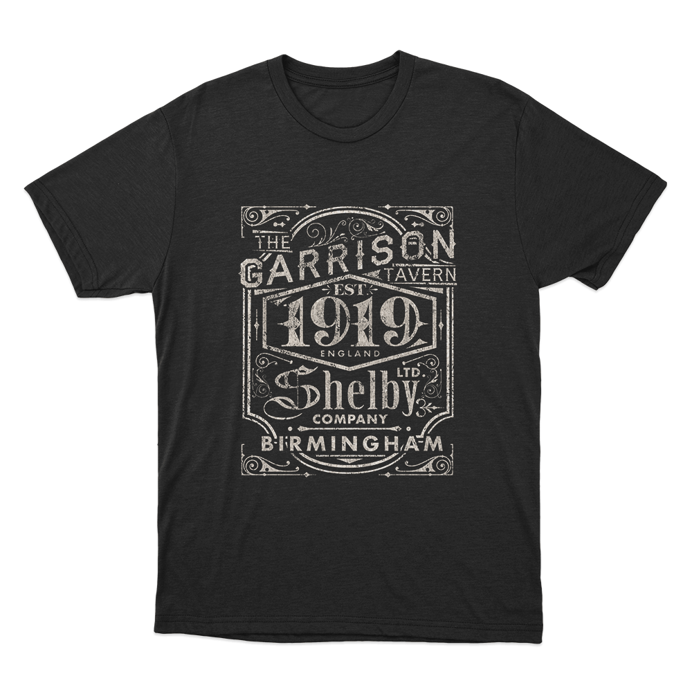 Peaky Blinders Garrison Pub Unisex T Shirt Black Peaky Blinders Garrison Pub Unisex T Shirt Black