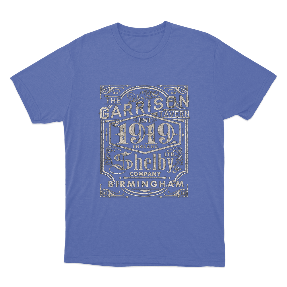 Peaky Blinders Garrison Pub Unisex T Shirt Blue Peaky Blinders Garrison Pub Unisex T Shirt Blue