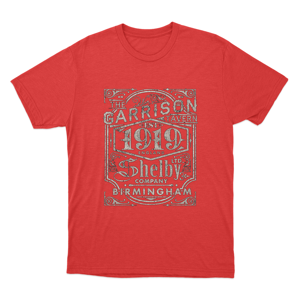 Peaky Blinders Garrison Pub Unisex T Shirt Red Peaky Blinders Garrison Pub Unisex T Shirt Red