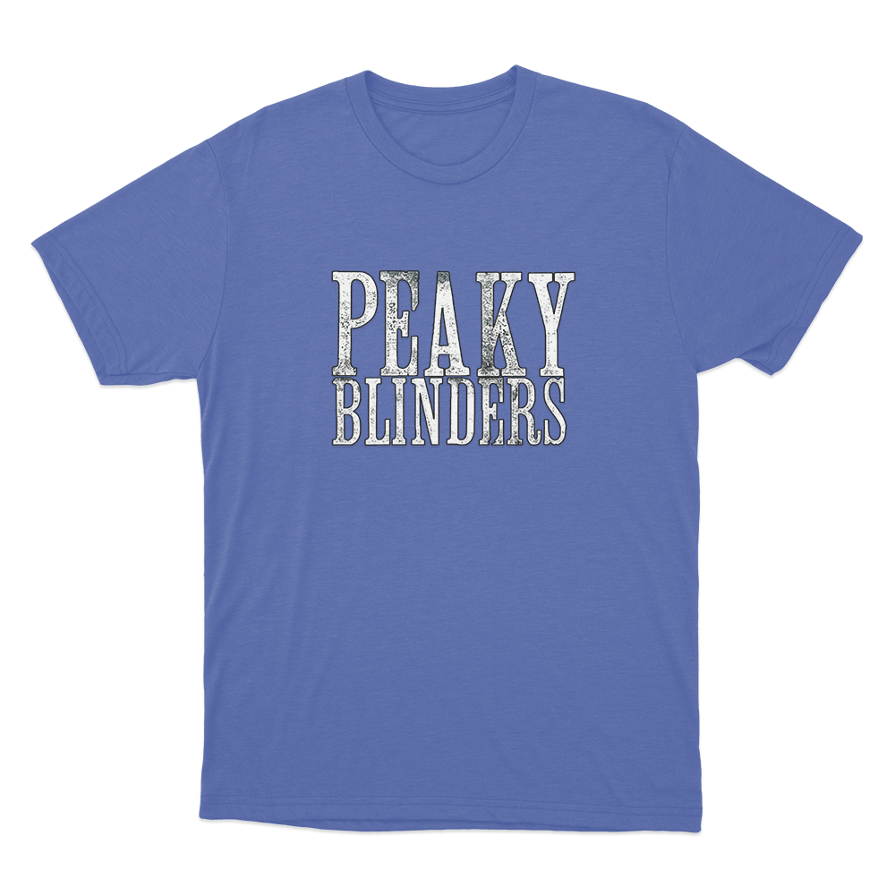 Peaky Blinders Logo Unisex T Shirt Blue Peaky Blinders Logo Unisex T Shirt Blue