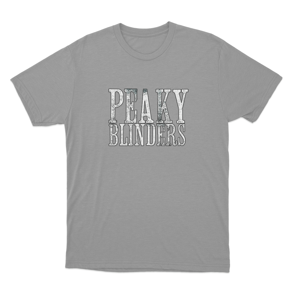 Peaky Blinders Logo Unisex T Shirt Grey Peaky Blinders Logo Unisex T Shirt Grey