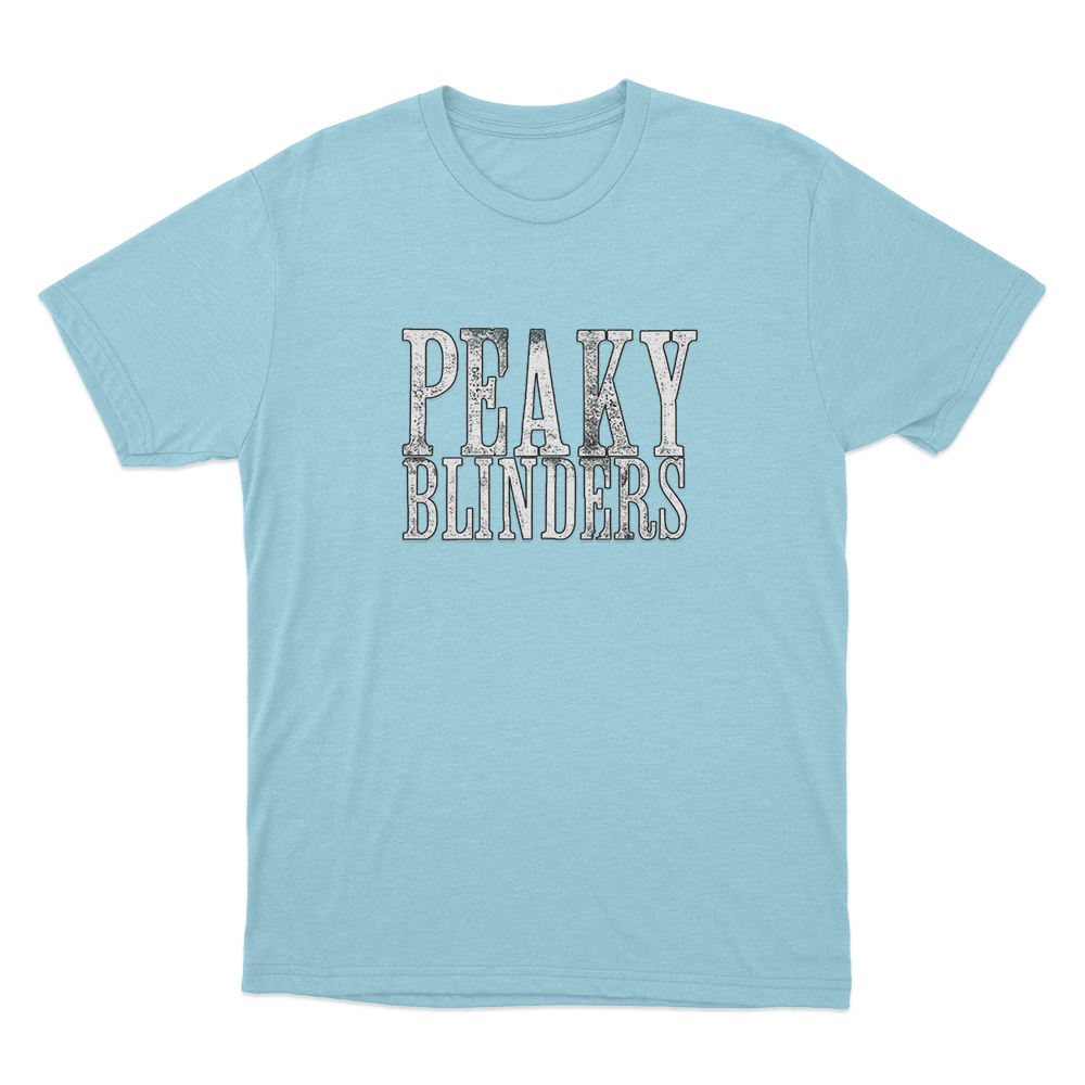 Peaky Blinders Logo Unisex T Shirt Sky Blue Peaky Blinders Logo Unisex T Shirt Sky Blue