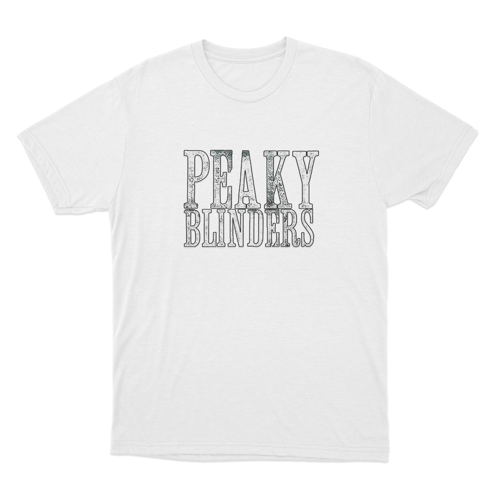 Peaky Blinders Logo Unisex T Shirt White Peaky Blinders Logo Unisex T Shirt White
