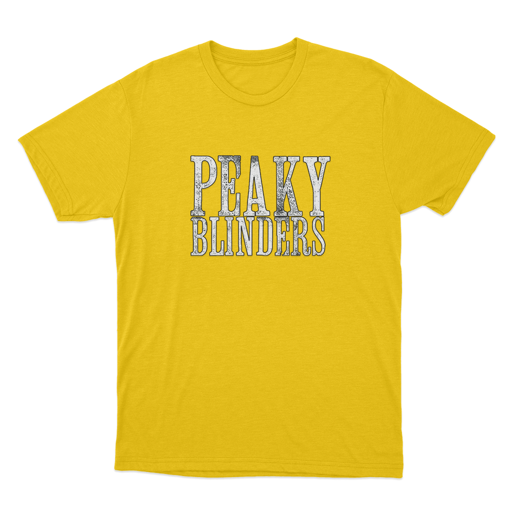 Peaky Blinders Logo Unisex T Shirt Yellow Peaky Blinders Logo Unisex T Shirt Yellow