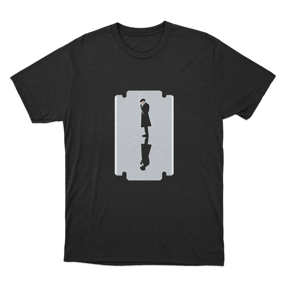 Peaky Blinders Razor Reflection Unisex T Shirt Black Peaky Blinders Razor Reflection Unisex T Shirt Black