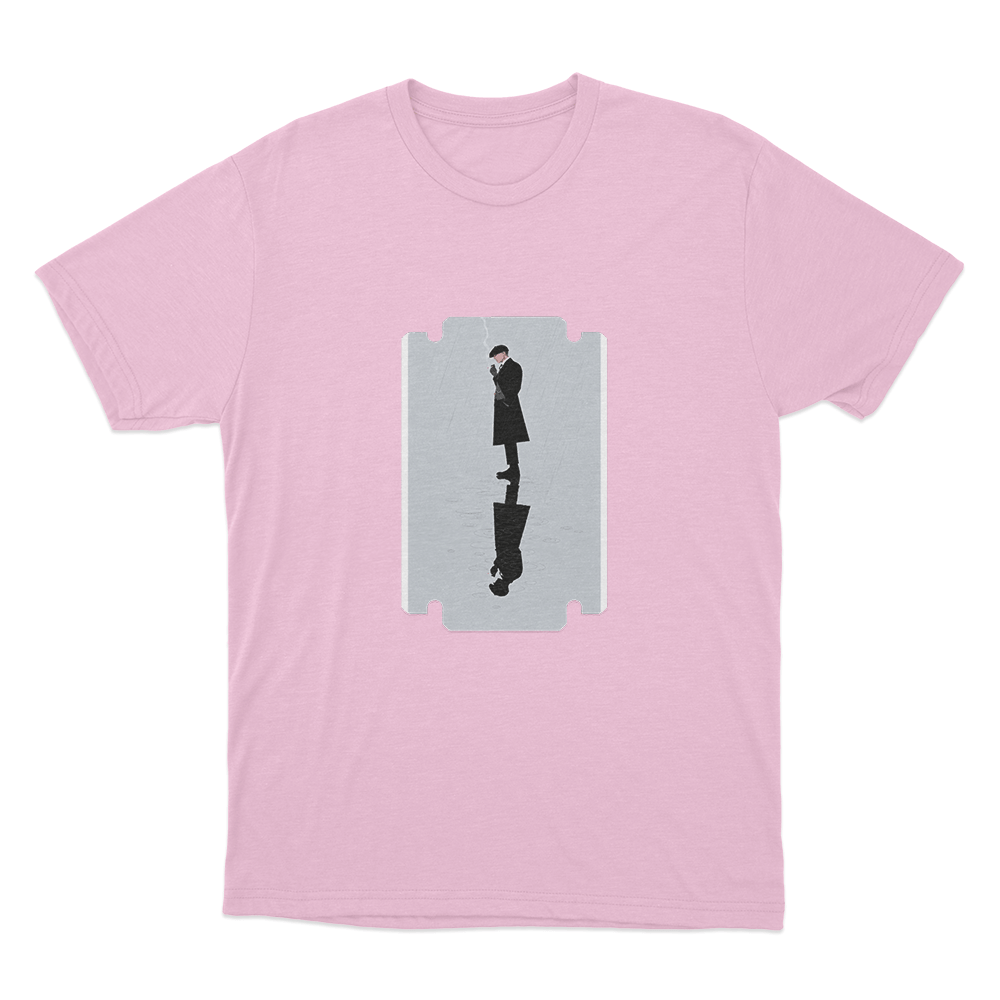 Peaky Blinders Razor Reflection Unisex T Shirt Pink Peaky Blinders Razor Reflection Unisex T Shirt Pink