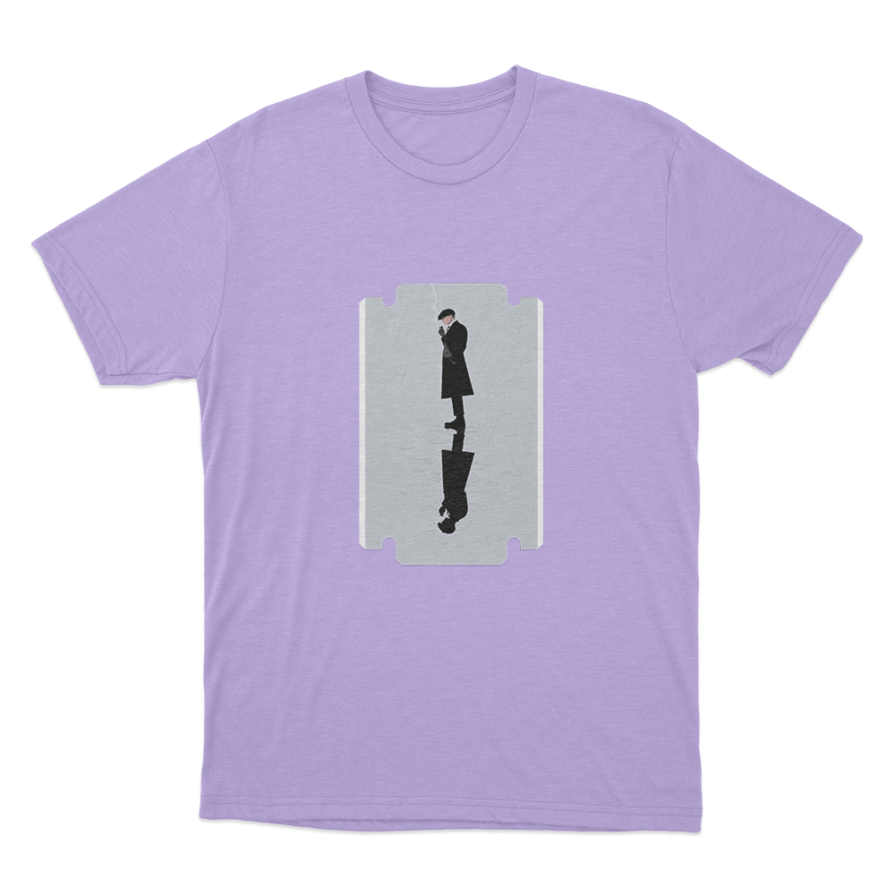 Peaky Blinders Razor Reflection Unisex T Shirt Purple Peaky Blinders Razor Reflection Unisex T Shirt Purple