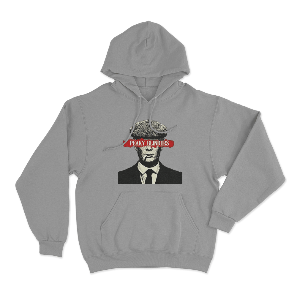 Peaky Blinders Red Banner Portrait Unisex Hoodie Grey Peaky Blinders Red Banner Portrait Unisex Hoodie Grey 2