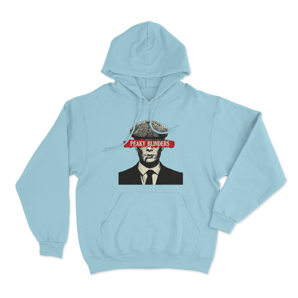 Peaky Blinders Red Banner Portrait Unisex Hoodie Sky Blue Peaky Blinders Red Banner Portrait Unisex Hoodie Sky Blue 2