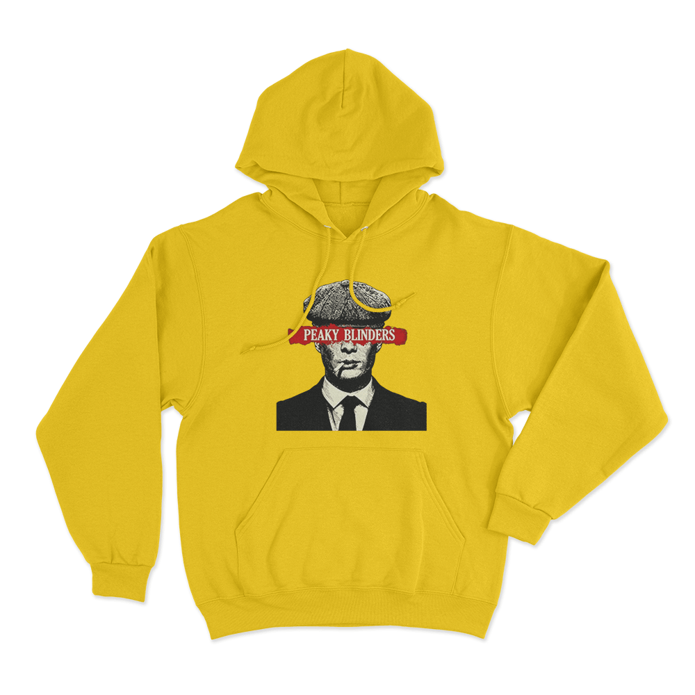 Peaky Blinders Red Banner Portrait Unisex Hoodie Yellow Peaky Blinders Red Banner Portrait Unisex Hoodie Yellow 2