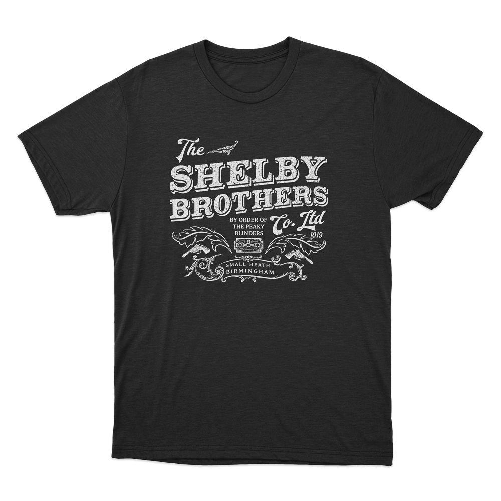 Peaky Blinders Shelby Brothers 1919 Unisex T Shirt Black Peaky Blinders Shelby Brothers 1919 Unisex T Shirt Black