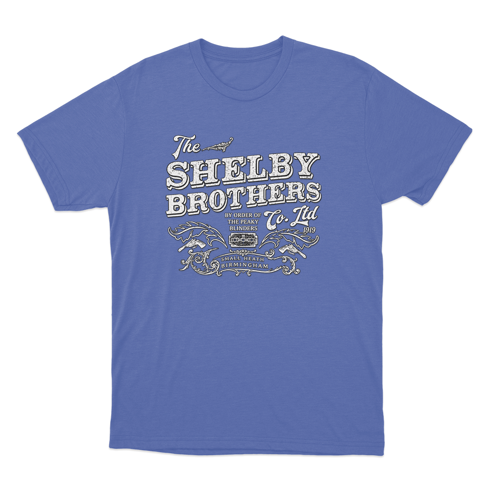 Peaky Blinders Shelby Brothers 1919 Unisex T Shirt Blue Peaky Blinders Shelby Brothers 1919 Unisex T Shirt Blue