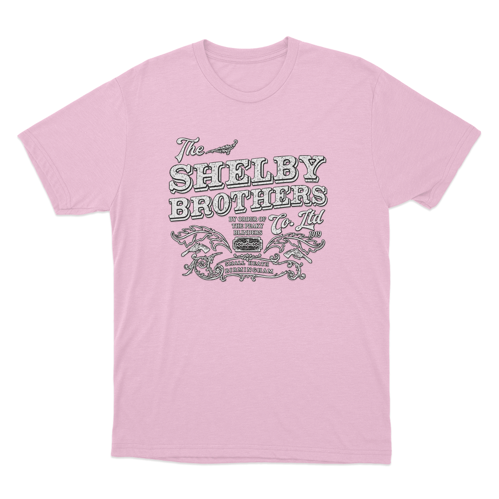 Peaky Blinders Shelby Brothers 1919 Unisex T Shirt Pink Peaky Blinders Shelby Brothers 1919 Unisex T Shirt Pink