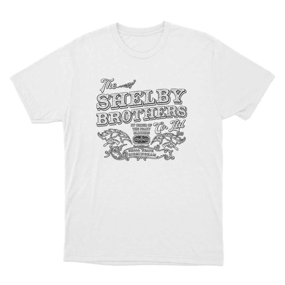 Peaky Blinders Shelby Brothers 1919 Unisex T Shirt White Peaky Blinders Shelby Brothers 1919 Unisex T Shirt White