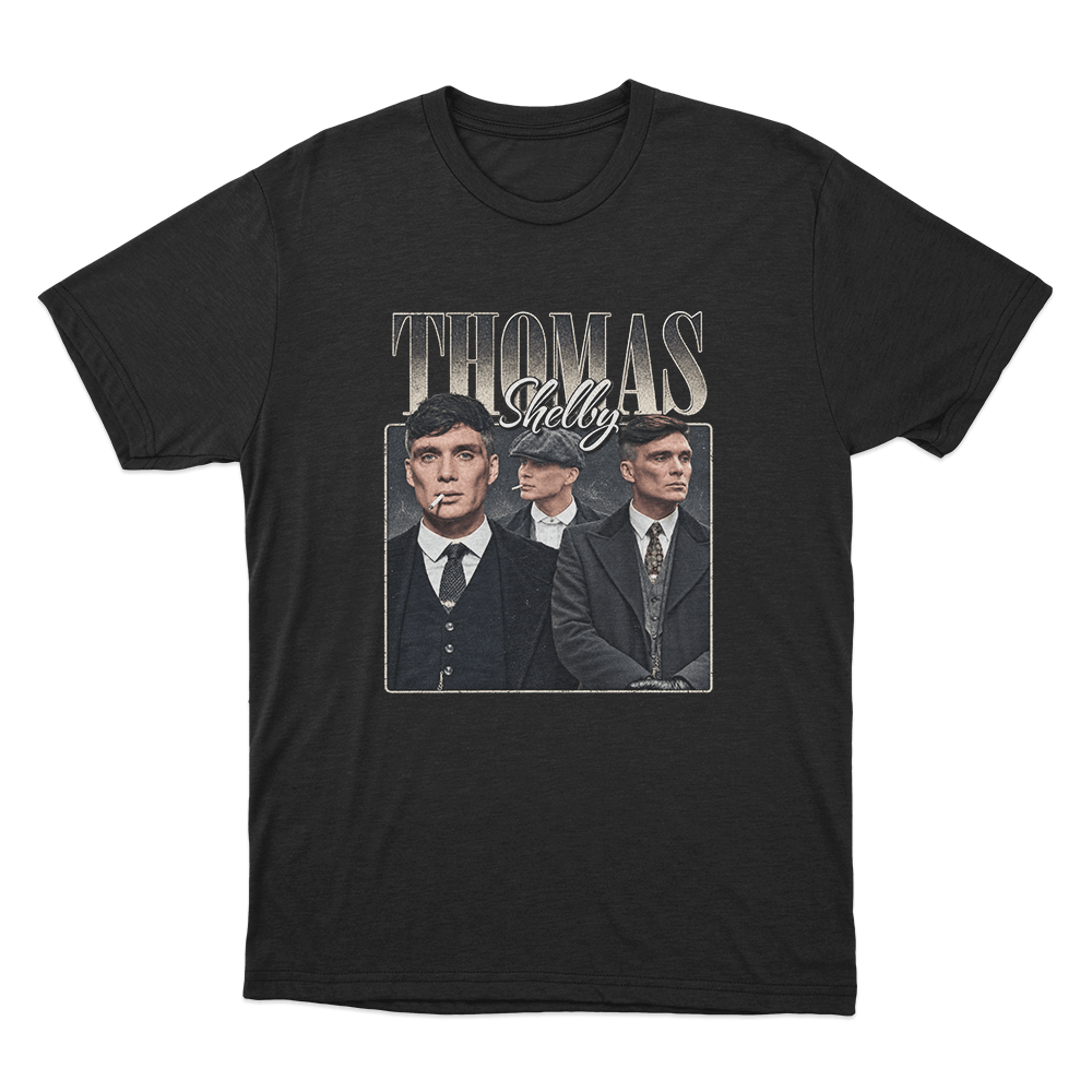 Peaky Blinders Tommy Shelby Portrait Unisex T Shirt Black Peaky Blinders Tommy Shelby Portrait Unisex T Shirt Black