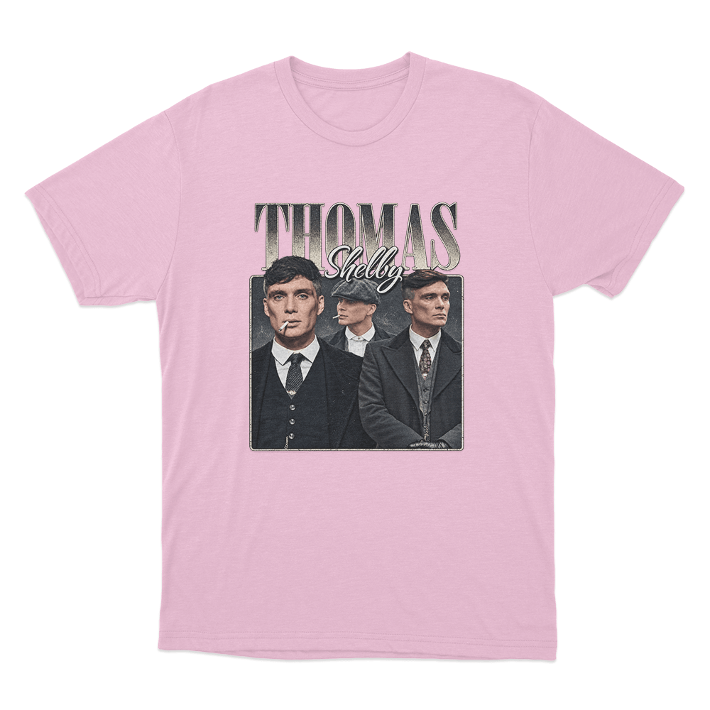 Peaky Blinders Tommy Shelby Portrait Unisex T Shirt Pink Peaky Blinders Tommy Shelby Portrait Unisex T Shirt Pink